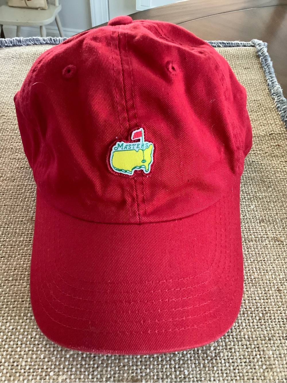 Masters American Needle Red Kids Hat with Yellow Masters Crest